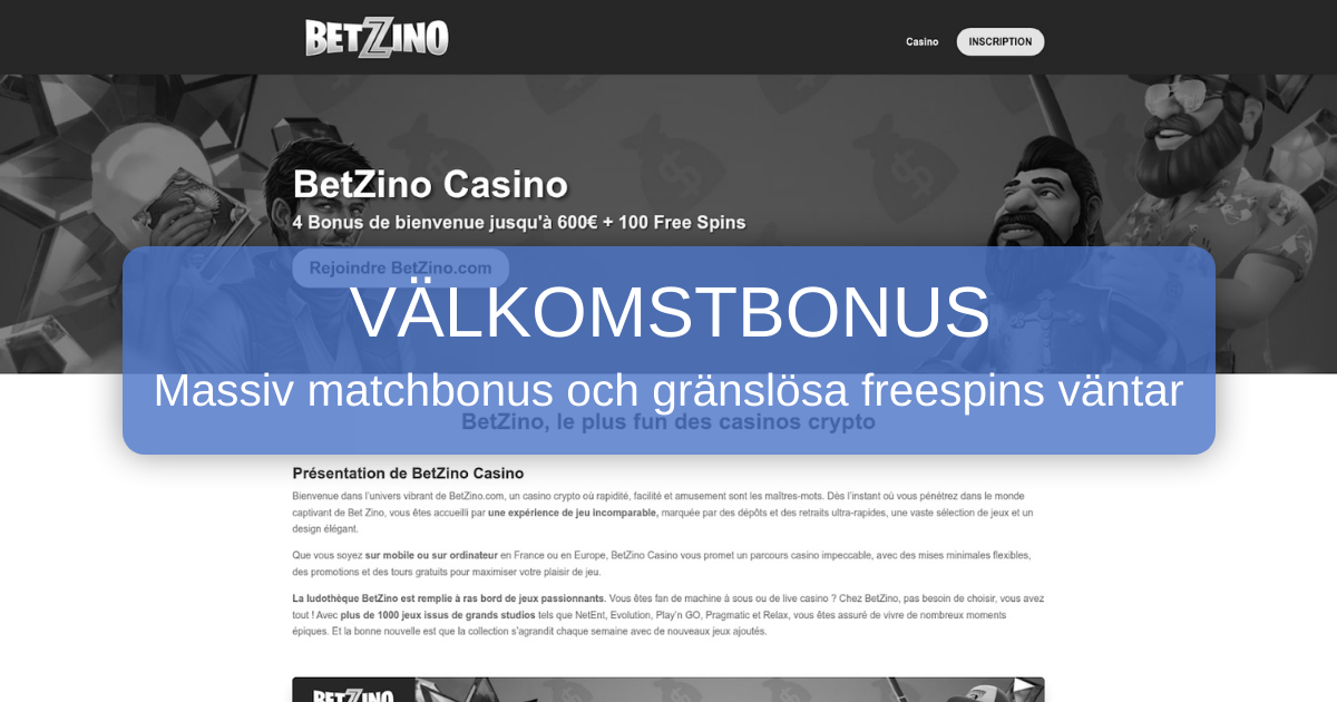 Betzino Casino Sverige